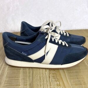 Kizik Madrid Eco Navy White Hands Free Slip On Sneakers Unisex Shoes